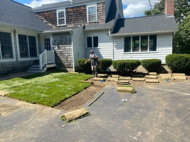 Quick Yard Makeover with 6000 sq ft Sod Installation